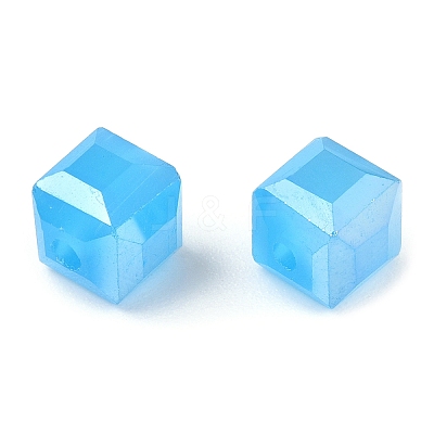 Faceted Glass Beads GLAA-E047-04-1