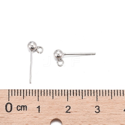 925 Sterling Silver Ear Stud Findings STER-K167-042C-S-1