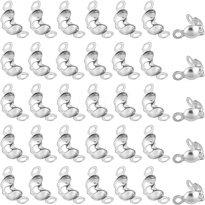 600Pcs 304 Stainless Steel Bead Tips STAS-PH0005-84-1