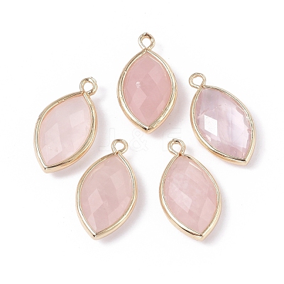 Natural Rose Quartz Pendants G-L514-023A-1