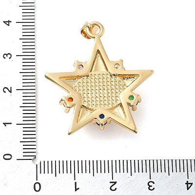 Real 18K Gold Plated Brass Pendants KK-A198-05G-02-1