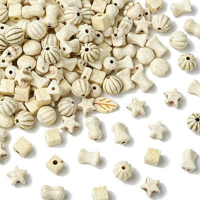 Acrylic Imitation Bone Beads OACR-CJC0022-004-1