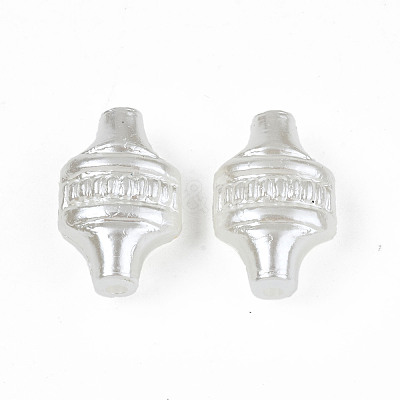 ABS Plastic Imitation Pearl Beads OACR-N008-132-1