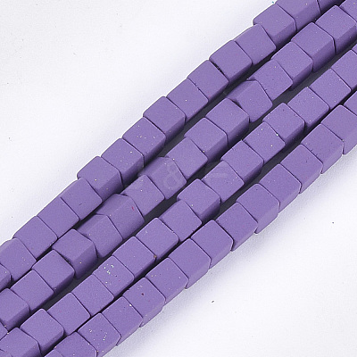 Spray Painted Non-magnetic Synthetic Hematite Beads Strands G-T116-22-15-1