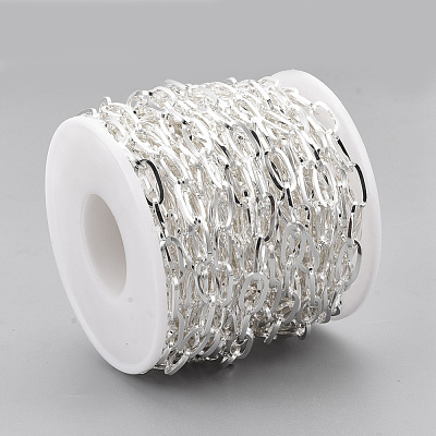 304 Stainless Steel Paperclip Chains CHS-T002-09-1