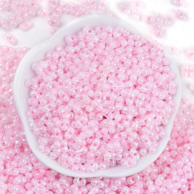 Opaque Colours Luster Glass Seed Beads X1-SEED-K010-04G-1