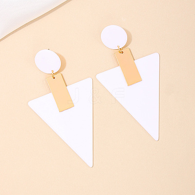 Alloy Acrylic Dangle Stud Earrings FS-WGB5909-02-1