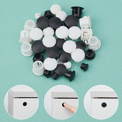 120Pcs 6 Style Plastic Hole Plugs FIND-GF0003-75-1