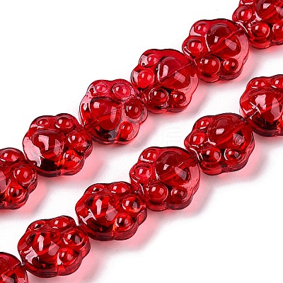 Transparent Electroplate Glass Beads Strands EGLA-T021-12A-1