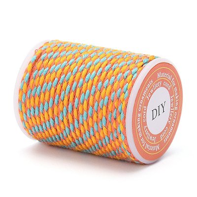 4-Ply Polycotton Cord with Metallic Thread X1-OCOR-Z003-D20-1