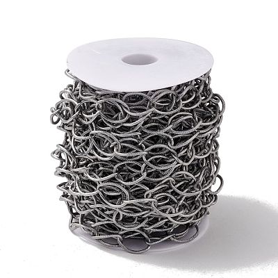Oval Oxidation Aluminum Curb Chains CHA-G001-04P-1