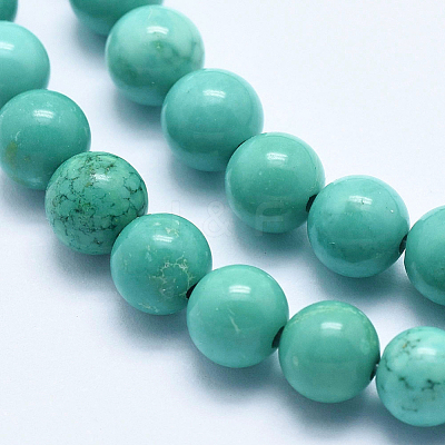 Natural Magnesite Beads Strands G-K244-02-6mm-02-1