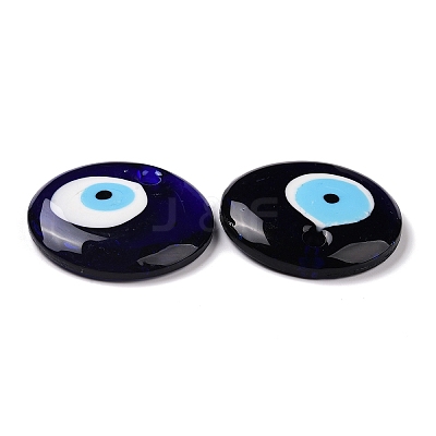 Handmade Lampwork Evil Eye Pendants LAMP-E106-02C-1