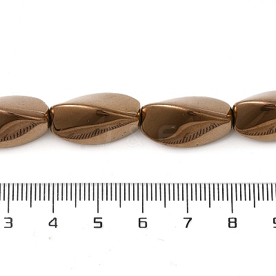 Electroplated Non-magnetic Synthetic Hematite Beads Strands G-P518-01G-1