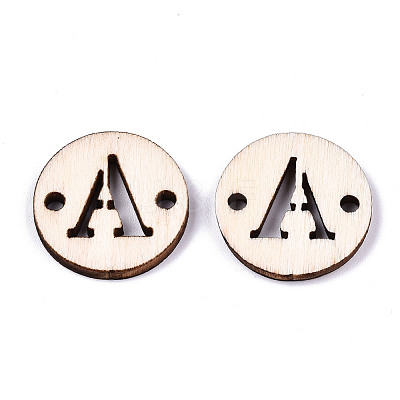 Unfinished Natural Poplar Wood Links Connectors WOOD-S045-140A-01A-1