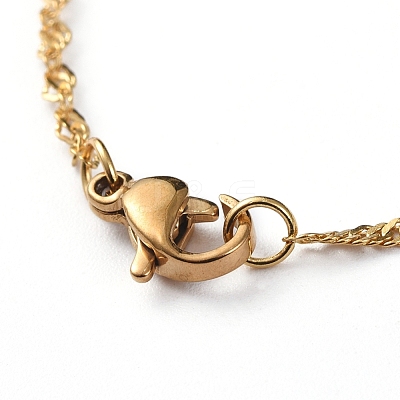 304 Stainless Steel Singapore Chain Necklaces NJEW-JN02662-02-1