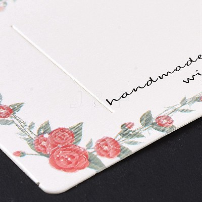 Rectangle Paper Hair Clip Display Cards DIY-B061-02E-1