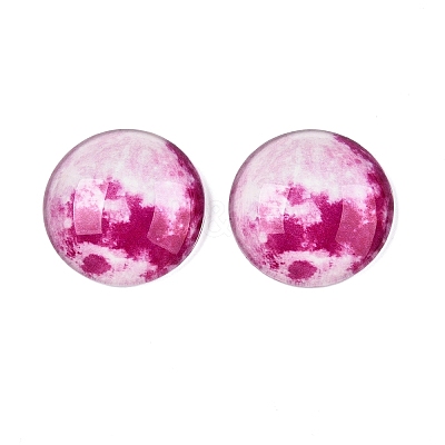 Fluorescent Glass Cabochons GGLA-T004-12G-1