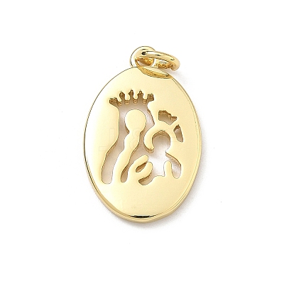 Brass Pendants KK-P345-55G-03-1