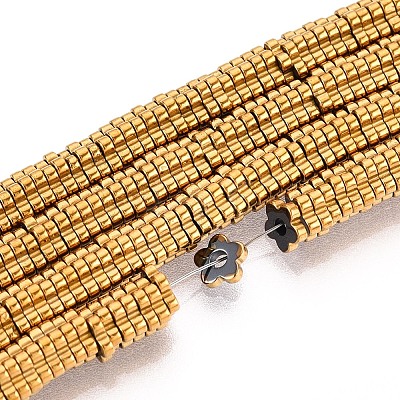 Electroplated Synthetic Non-magnetic Hematite Beads Strands X-G-T139-63C-1
