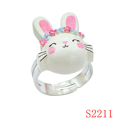 Easter Resin with Iron Finger Rings for Girl FS-WG45AD0-04-1