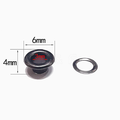 Iron Grommet Eyelet Findings LS-PURS-PW0001-174B-B-1