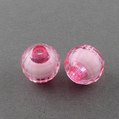 Transparent Acrylic Beads X-TACR-S081-M-1