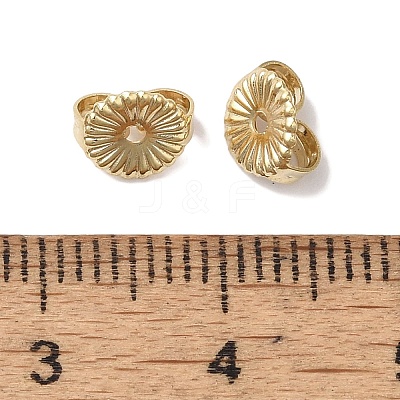 Brass Earring Nuts KK-K383-25B-G-1