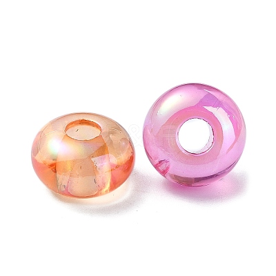 Transparent Acrylic European Beads X-OACR-E033-20-1