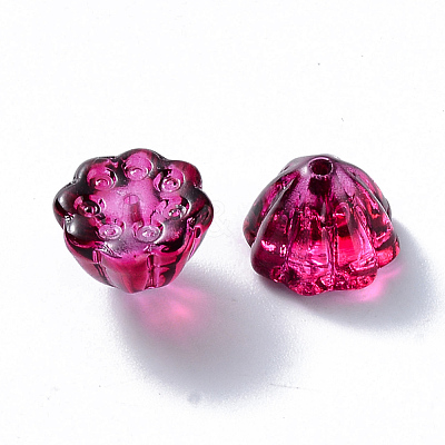 Transparent Baking Paint Glass Beads DGLA-T002-08A-1