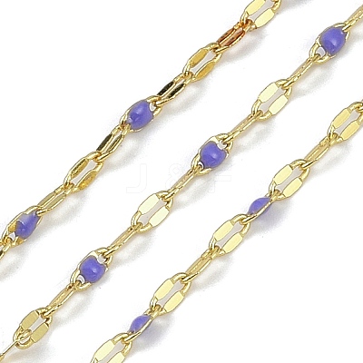Rack Plating Brass Dapped Chains AJEW-Q153-02G-09-1