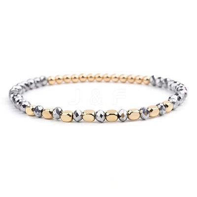 Synthetic Non-magnetic Hematite Beads Stretch Bracelets for Women LS-KP6261-8-1