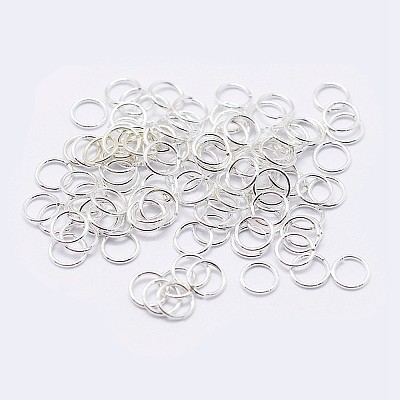 925 Sterling Silver Saw Cut Open Jump Rings STER-F036-02S-1x6mm-1
