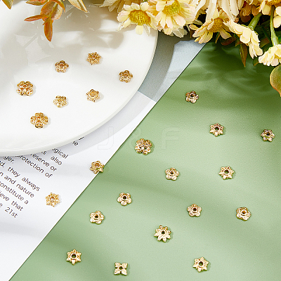 180Pcs Alloy Bead Caps PALLOY-PH0001-10-1