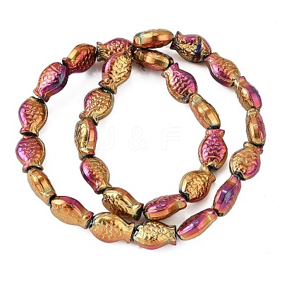 Electroplate Glass Beads Strands EGLA-V001-01F-1