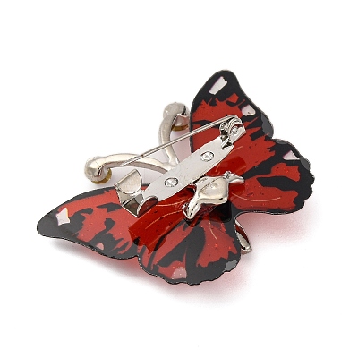 Butterfly Transparent Resin Brooch LS-JEWB-M047-01C-1