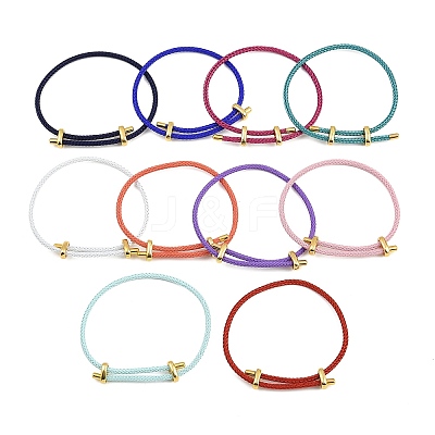Adjustable 304 Stainless Steel Wire Rope Cord Bracelets Making AJEW-D047-01G-A-1