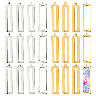 48Pcs 2 Colors Alloy Pendants FIND-CA0011-39-1