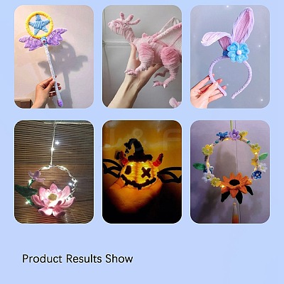DIY Plush Sticks DARK-PW0001-156C-1