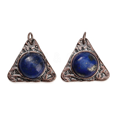 Dyed Natural Lapis Lazuli Pendants GG-CBACC2B-04R-03-1