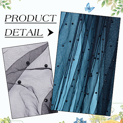 Polyester Lace Fabric DIY-WH0504-380A-1