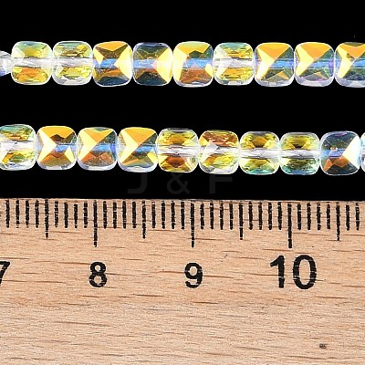Electroplate Glass Beads Strands EGLA-B007-02A-AB01-1
