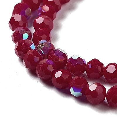 Opaque Glass Beads Strands EGLA-A035-P6mm-L16-1