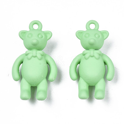Rack Plating Spray Painted Alloy Pendants PALLOY-N172-001-05-1