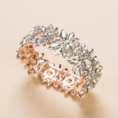 Alloy Rhinestone Bangles for Women FS-WG52675-02-1