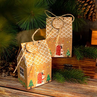 Christmas Theme Gift Sweets Paper Boxes CON-H014-21-1