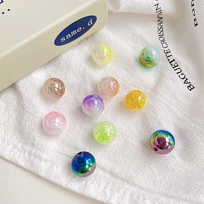 Opaque Acrylic Beads X-OACR-E028-02-1