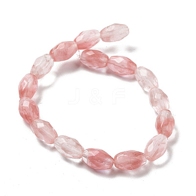Cherry Quartz Glss Beads Strands G-P520-C04-01-1