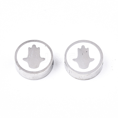 304 Stainless Steel Beads X-STAS-S080-021P-1