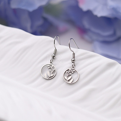 201 Stainless Steel Dangle Earrings FS-WGC26FA-02-1